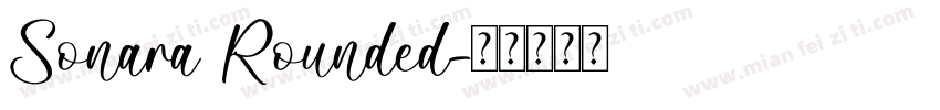 Sonara Rounded字体转换